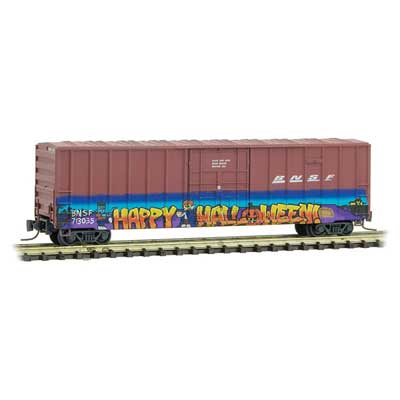 Micro-Trains Z BNSF Halloween 50'Box Car - 489-51144192