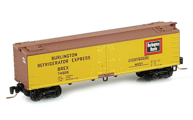 Micro-Trains 40' Wood Reefer - Ready to Run -- Chicago, Burlington & Quincy BREX #74606 - 489-51800031