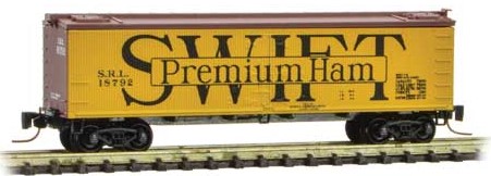 Micro-Trains Z 40' WOOD REEFER - SWIFT #18792 - 489-51800582