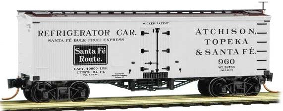 Micro-Trains 36' wood sheathed ice reefer atsf #960 - 489-5800380