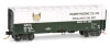 Micro-Trains 40' Steel Ice Reefer - Ready to Run -- Raskin Packing URTX #60769 (white, green) - 489-5900170