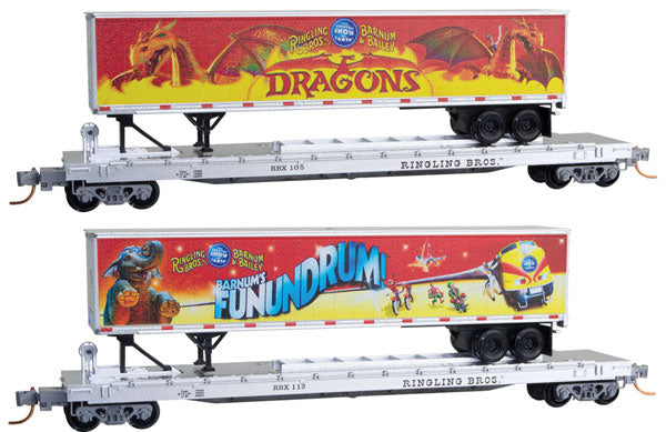 Micro-Trains (N) RB's Dragons TOFC 2PK - 489-6400150