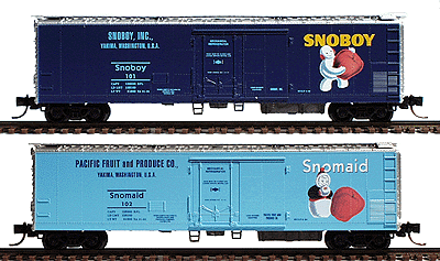 Micro-Trains 51' 3-3/4" Rivet Side Mechanical Reefer -- Snoboy #69110 & Snomaid #69120 Special Edition Fantasy Car - 489-69112