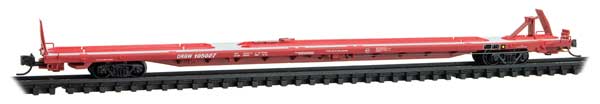 Micro-Trains N 89'4" TOFC Intermodal Flatcar - Ready to Run -- Denver & Rio Grande Western #105027 (red)