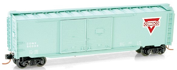 Micro-Trains 50' Double-Door Boxcar -- Conoco #50004 (blue) - 489-7800120
