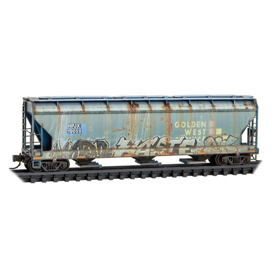 Micro-Trains N-Scale Covered Hopper Helm Leasing Ex-Golden West Service Rd# 19059