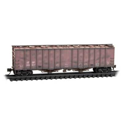 Micro-Trains Airslide Hopp Wthrd ATSF - 489-9844230
