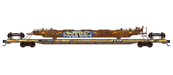 Micro-Trains N TTX WRECK RECOVERY89' TOFC FLAT CAR #JTTX 962855 - 489-99302130