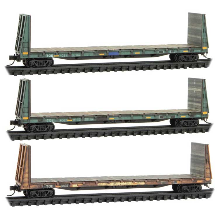 Micro-Trains 61' Flat Wthrd TOE 3/ - 489-99305015