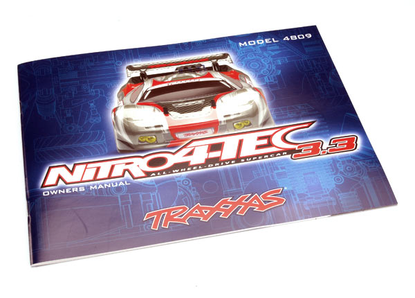 Traxxas 4899R Owner's manual, Nitro 4-Tec (with TRX 3.3 Racing Engine)