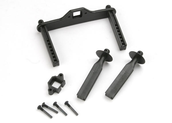 Traxxas 4914R Body Mount posts, Front (2)/ Body Mount, Rear/ Body Mount screw pins (4) - TRA4914R
