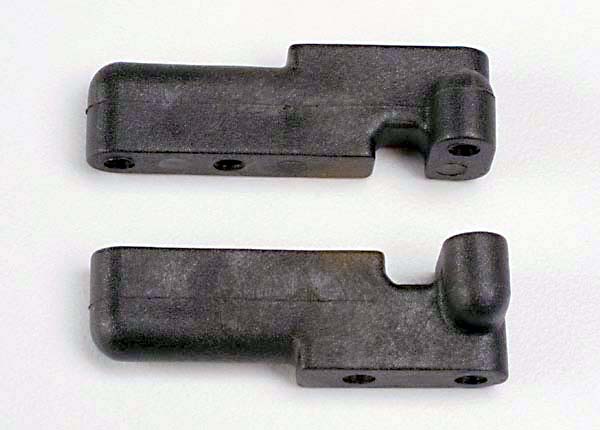 Traxxas 4918 Servo Mounts, Steering/ shift (Front & Rear) (black) - TRA4918