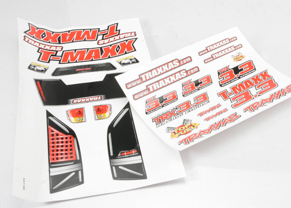 Traxxas 4920X Decal Sheets , T-Maxx 3.3 (long Wheelbase) (model 4908) - TRA4920X