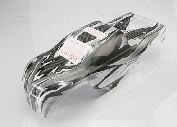 Traxxas 4926X Body , T-Maxx , ProGraphix (replacement for the T-Maxx 2.5 painted Body. Graphics are printed , requires paint & final color application) / Decal Sheet - TRA4926X