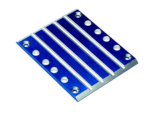 Traxxas 4947X Skid Plate , transmission , T6 aluminum (blue) - TRA4947X