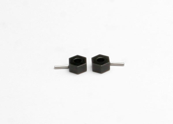 Traxxas 4959 Hex Wheel hubs (tall offset , 14x7.5mm) (2) / Axle pins (2.5x12mm) (2) - TRA4959
