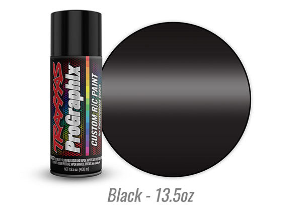 Traxxas 5055x Body paint, ProGraphix, black (13.5oz) - TRA5055X