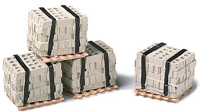 Model Railstuff Pallet concrete block 4/ - 506-540
