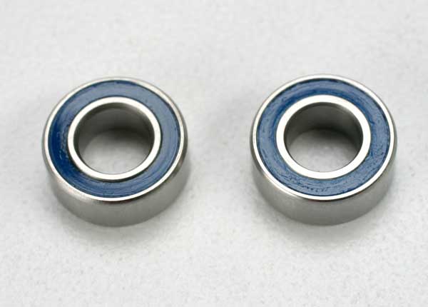 Traxxas 5115 Ball bearings, - Blue rubber sealed (5x10x4mm) (2) - TRA5115