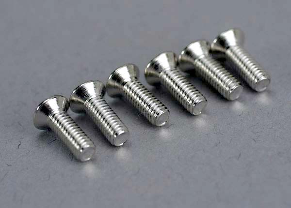 Traxxas 5169 Screws , 2.6x8mm countersunk machine (6) - TRA5169
