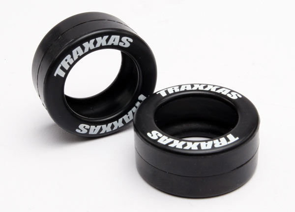 Traxxas 5185 Tires, rubber (2) (fits Wheelie Bar Wheels) - TRA5185