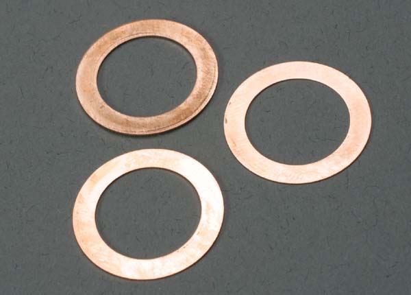 Traxxas 5229 Gaskets , cooling head: 0.15 , 0.25 , 0.35mm (1 each) (TRX 2.5 , 2.5R) - TRA5229