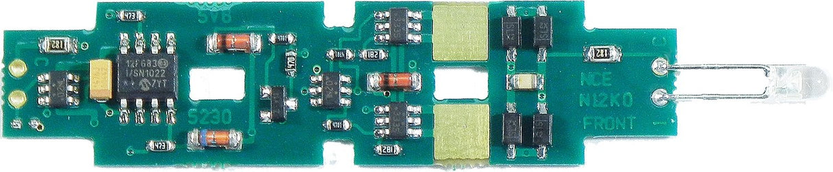 NCE Decoders -- N12K0b - Drop In Decoder f/Kato F3 A & B w/Golden LEDs - NCE 5240143