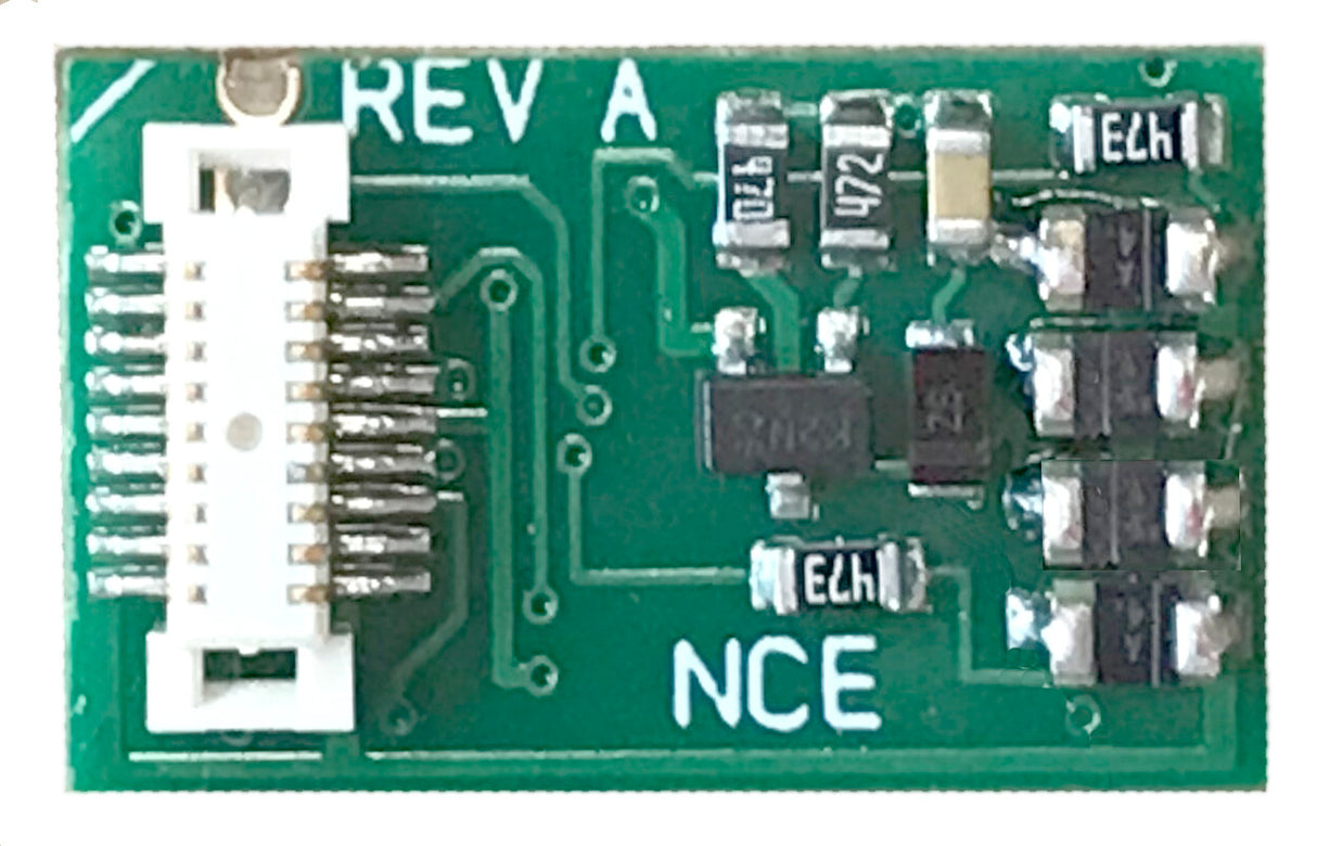 NCE Next18 - NEM 662 DCC Control Decoder -- .595 x .390" 15 x 10mm - NCE 5240178