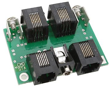 NCE Cab Bus Fascia Panel, 4 RJ12 Jacks - NCE 5240207