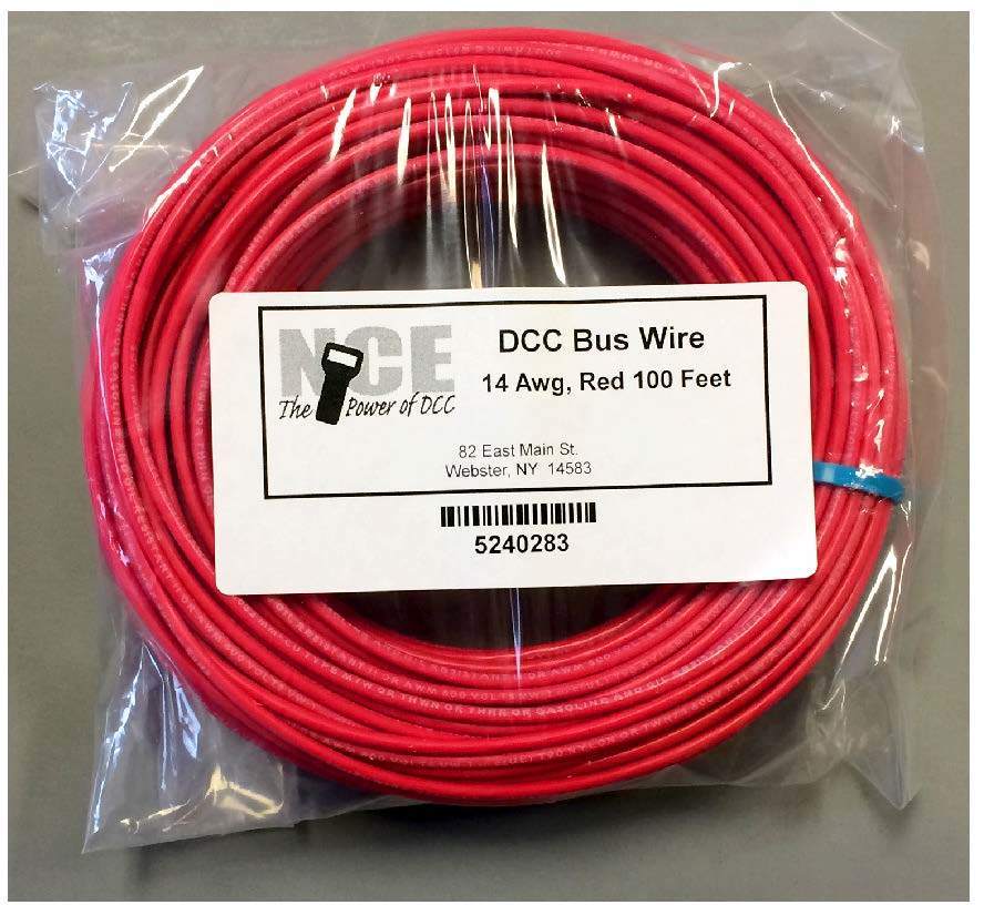 NCE DCC Main Bus 14AWG Wire -- Red 100' 30.5m - NCE 5240283