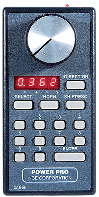 NCE Cab06pr Intermediate Wireless DCC Throttle -- With Speed Control - NCE 5240044