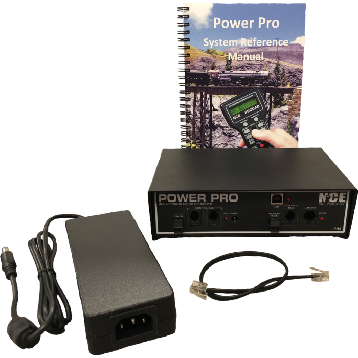 NCE 5240051 PH5-Box PowerPro Command Station w/5A Booster in Housing Only -- Includes P519 Power Supply (No throttle Included)