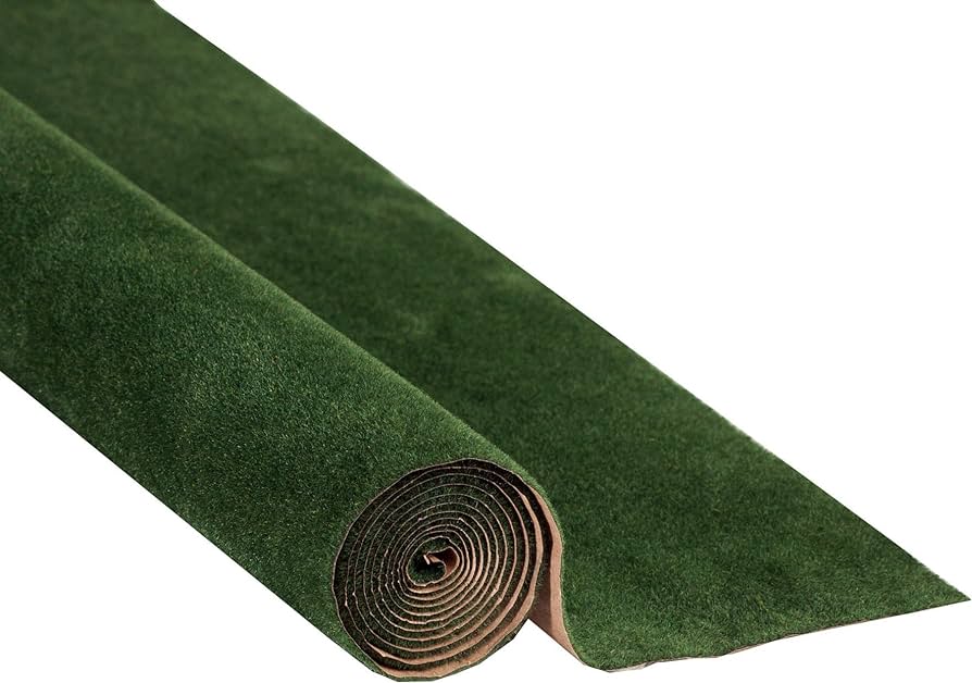 Large Grass Mats - 47-1/4 x 23-5/8" 120 x 60cm -- Deep Dark Green Meadow