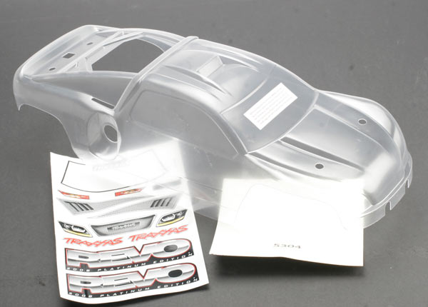 Traxxas 5320 Body , Revo (Platinum Edition) (Clear , requires painting) / Decal Sheet - TRA5320