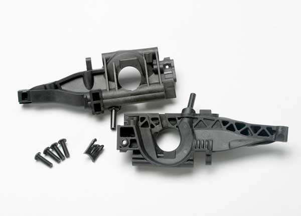 Traxxas 5329 Bulkhead, Rear (Left & Right halves)/ Differential retainer, Rear/ 4x14mm BCS (2) - TRA5329