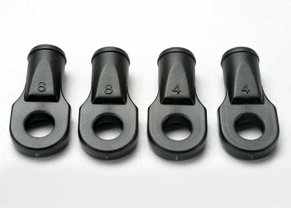 Traxxas 5348 Rod ends , Revo (large , for Rear toe link only) (4) - TRA5348