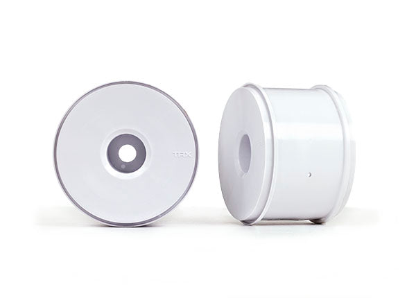 Traxxas 5371 Wheels , dished 3.8' (white) (2) (use with 17mm splined Wheel hubs and Wheel nuts , part #5353X) - TRA5371