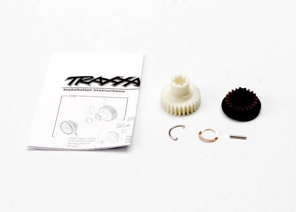 Traxxas 5396X Primary gears , forward and reverse / 2x11.8mm pin / pin retainer / disc spring - TRA5396X