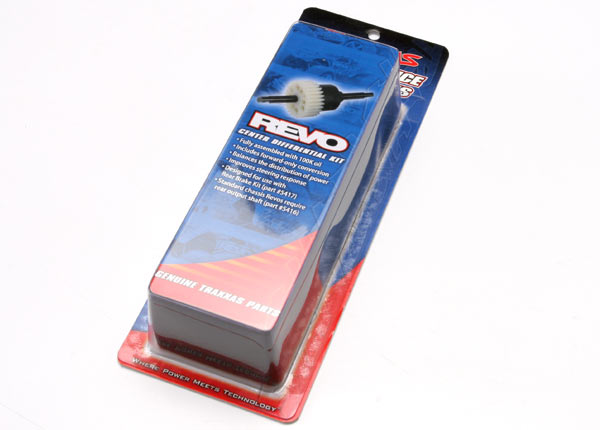 Traxxas 5414 Differential kit, center (Complete for Revo) (assembled with 100K oil) Requires forward-only conversion (included) - TRA5414