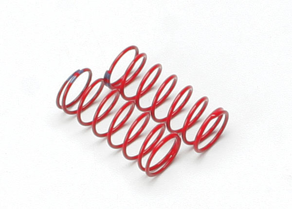 Traxxas 5434A Spring, shock (red) (GTR) (1.6 Rate double - Blue stripe) (1 pair) - TRA5434A