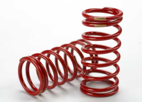 Traxxas 5439 Spring, shock (red) (GTR) (3.8 Rate gold) (1 pair) - TRA5439