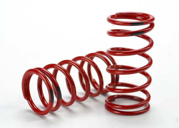 Traxxas 5441 Spring, shock (red) (GTR) (4.4 Rate black) (1 pair) - TRA5441