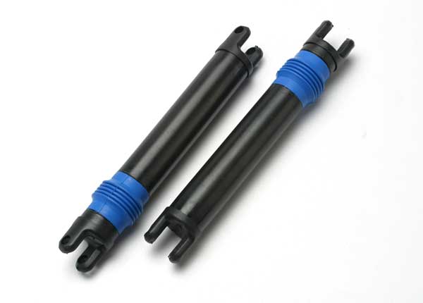 Traxxas 5450 Half shaft set, left or right (plastic parts only) (internal splined half shaft/ external splined half shaft/ rubber boot) (assembled with glued boot) (2 assemblies) - TRA5450
