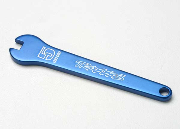 Traxxas 5477 Flat wrench, 5mm (blue-anodized aluminum) - TRA5477