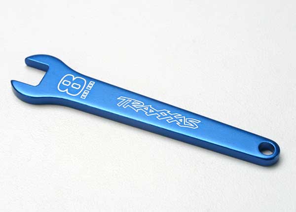 Traxxas 5478 Flat wrench, 8mm (blue-anodized aluminum) - TRA5478