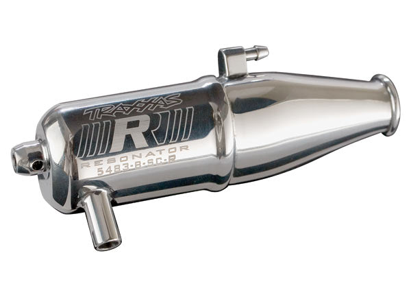 Traxxas 5483 Tuned pipe , Resonator , R.O.A.R. legal (single-chamber , enhances low to mid-rpm power) (for Jato , N. Rustler , N. 4-Tec with TRX Racing Engines) - TRA5483