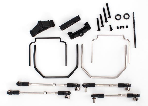 Traxxas 5498 Sway Bar kit , Revo (Front and Rear) (includes thick and thin Sway bars and adjustable Linkage) (requires part #5411 to install Rear bumper) - TRA5498