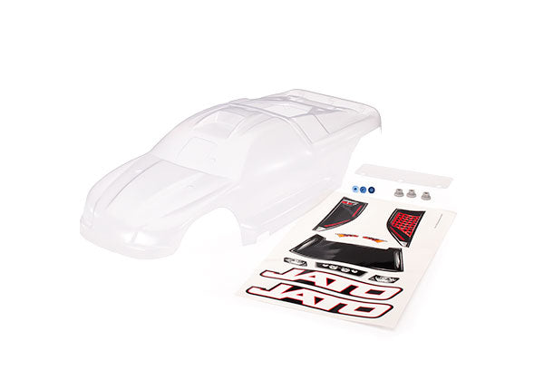 Traxxas 5511 Body , Jato (Clear , requires painting) / window , lights Decal Sheet / wing and aluminum Hardware - TRA5511