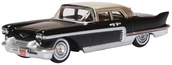 Oxford Diecast 1957-1965 Cadillac Eldorado Brougham - Assembled -- Ebony, Stainless Steel - 553-87CE57001