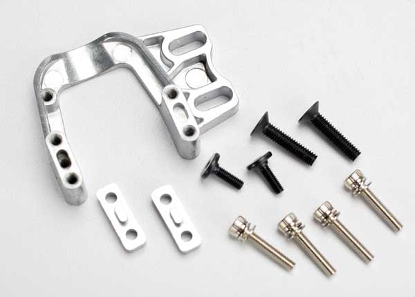 Traxxas 5560 Engine Mount/ engine Mount spacers (2)/ 3x15 CS with Washers (4)/ 4x18 BCS (2)/ flat-head engine Mount Screws 3x10 (2) - TRA5560